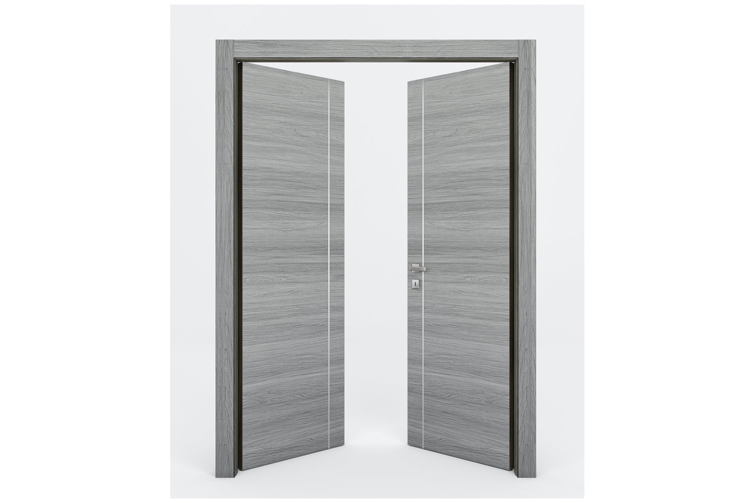 Nova Braga 1V Olmo Matrix Laminated Modern Interior Door - Double Door