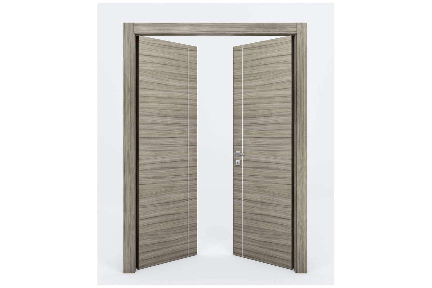 Nova Braga 1V Palissandro Matrix Laminated Modern Interior Door - Double Door