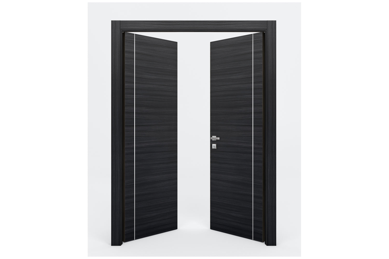Nova Braga 1VR Blu Matrix Laminated Modern Interior Door - Double Door