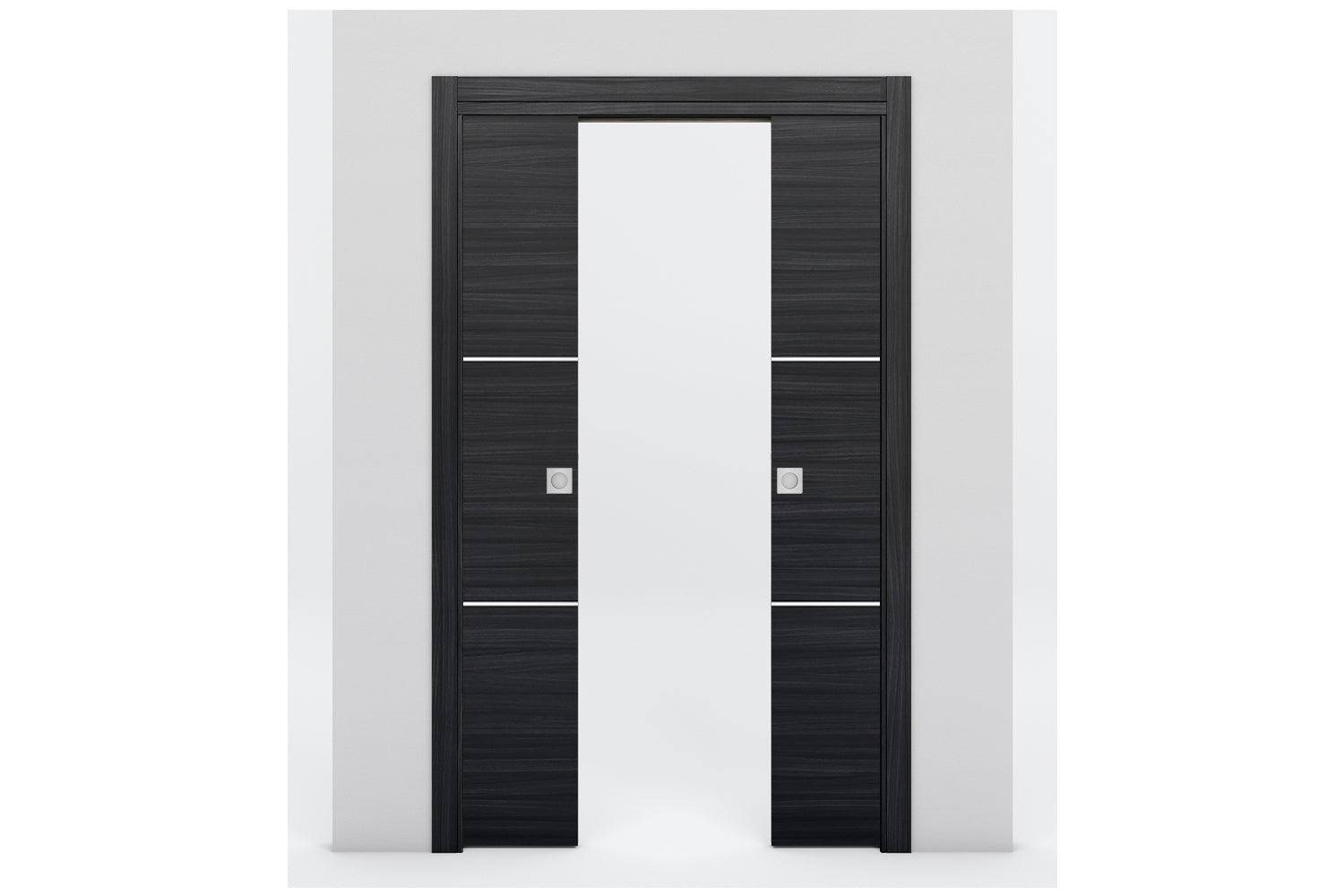 Nova Braga 2H Blu Matrix Laminated Modern Interior Door - Double Pocket