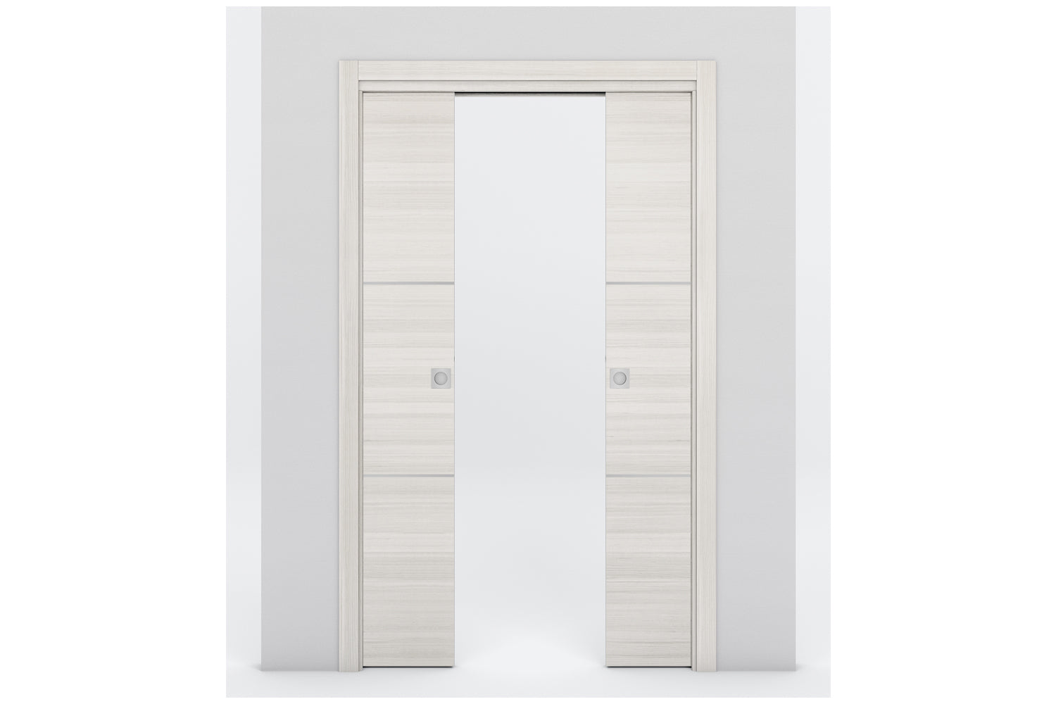 Nova Braga 2H Crema Matrix Laminated Modern Interior Door - Double Pocket
