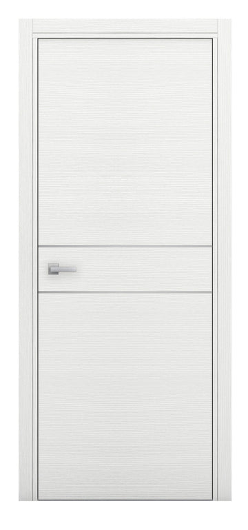 Nova Braga 2HC Bianco Matrix Laminated Modern Interior Door