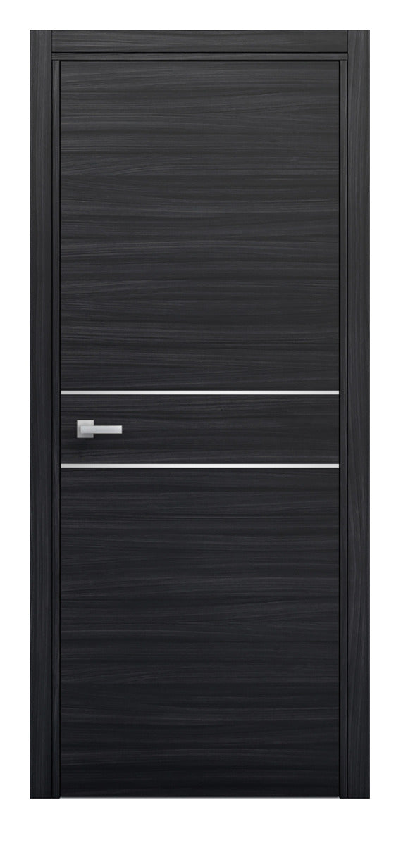 Nova Braga 2HC Blu Matrix Laminated Modern Interior Door