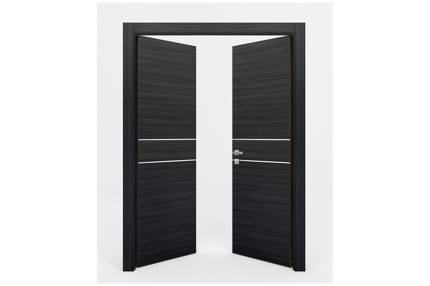 Nova Braga 2HC Blu Matrix Laminated Modern Interior Door - Double Door