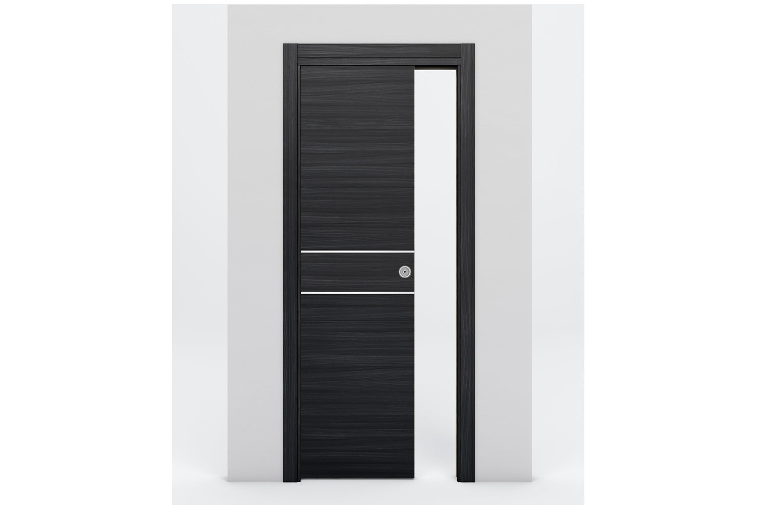 Nova Braga 2HC Blu Matrix Laminated Modern Interior Door - Single Pocket