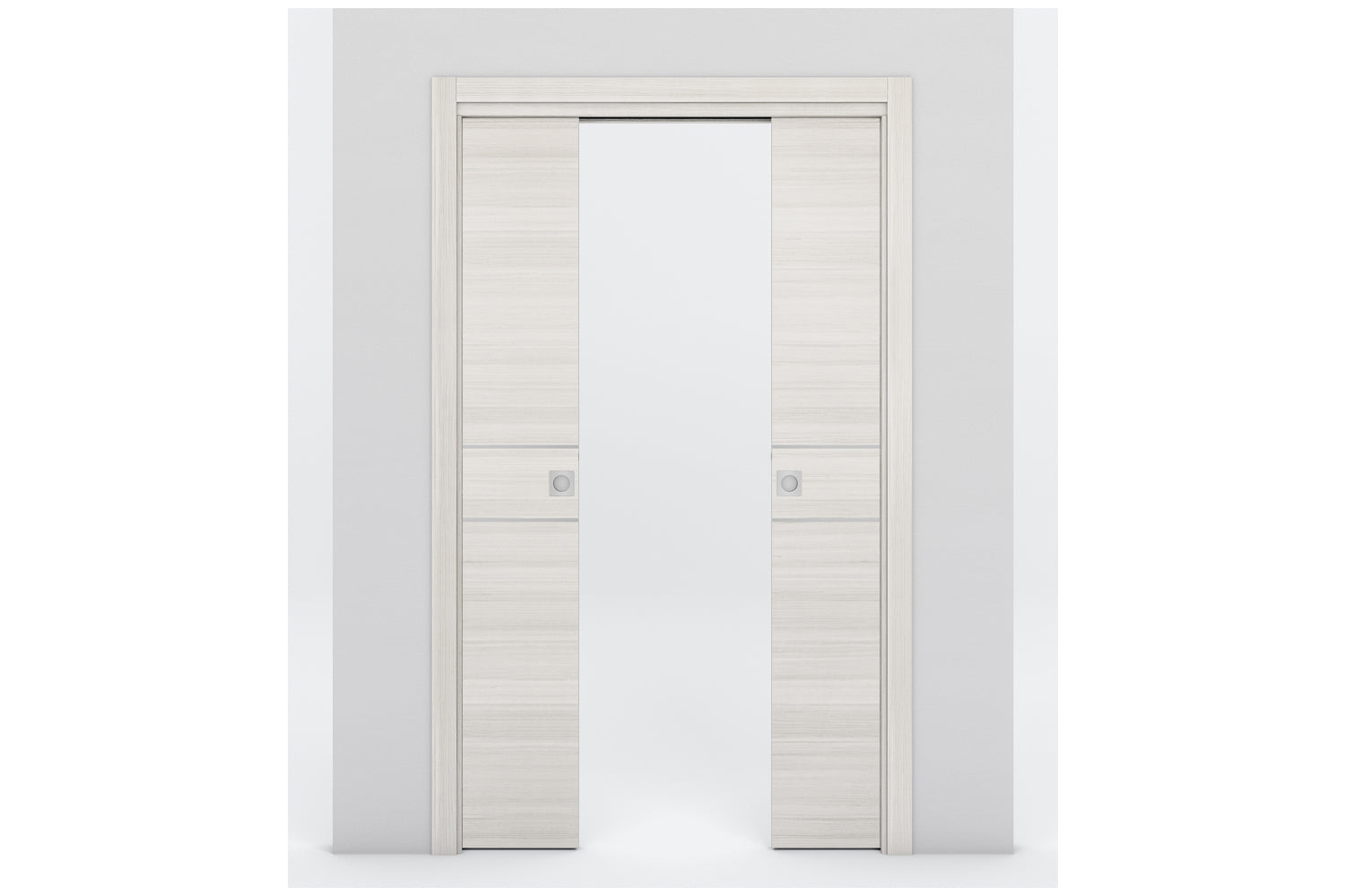 Nova Braga 2HC Crema Matrix Laminated Modern Interior Door - Double Pocket
