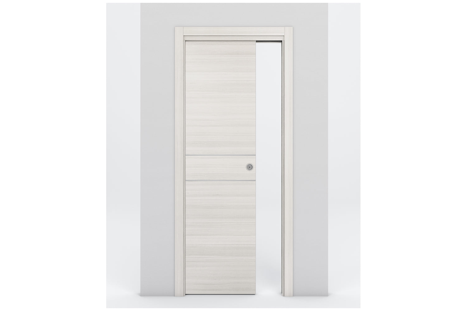 Nova Braga 2HC Crema Matrix Laminated Modern Interior Door - Single Pocket