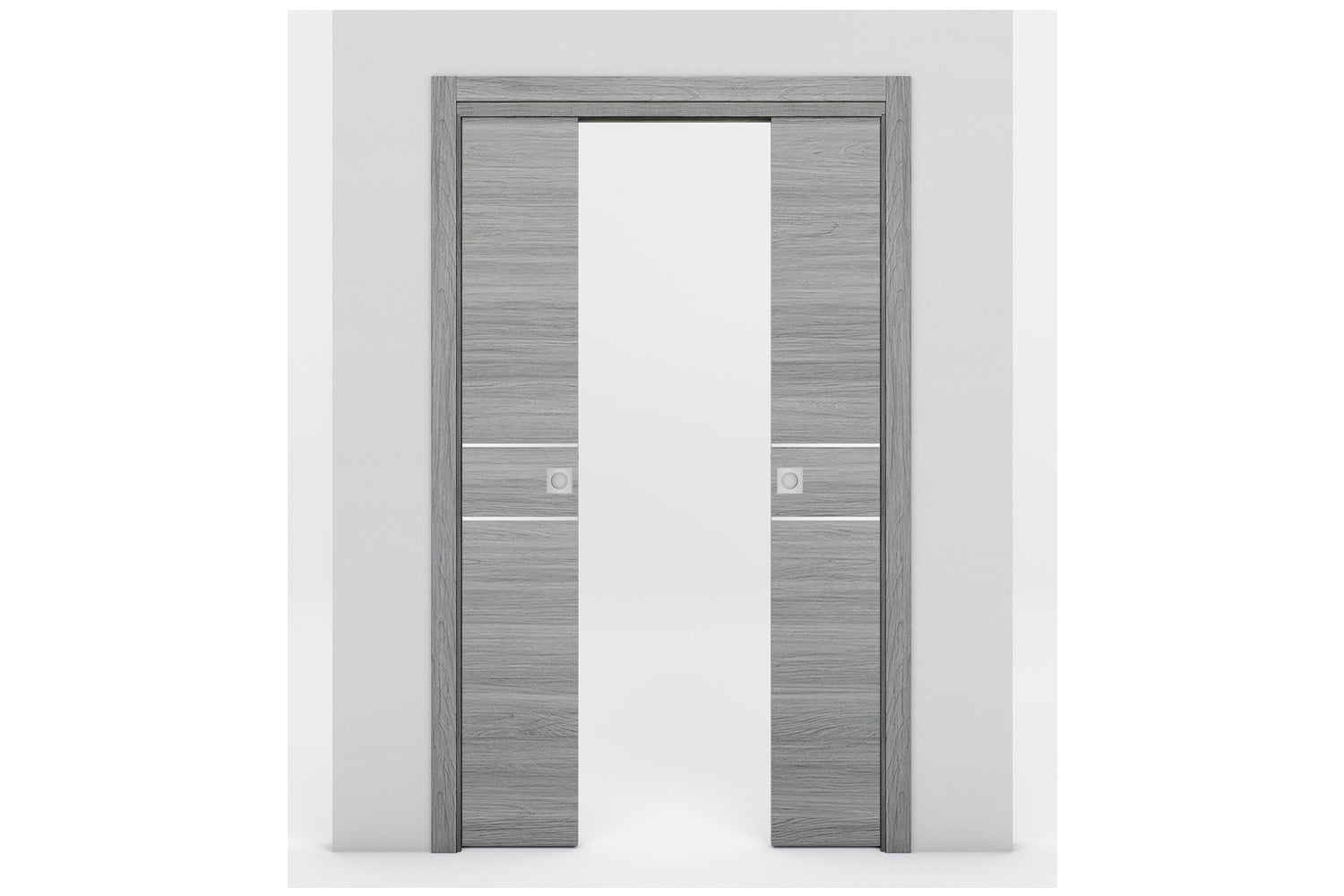 Nova Braga 2HC Olmo Matrix Laminated Modern Interior Door - Double Pocket