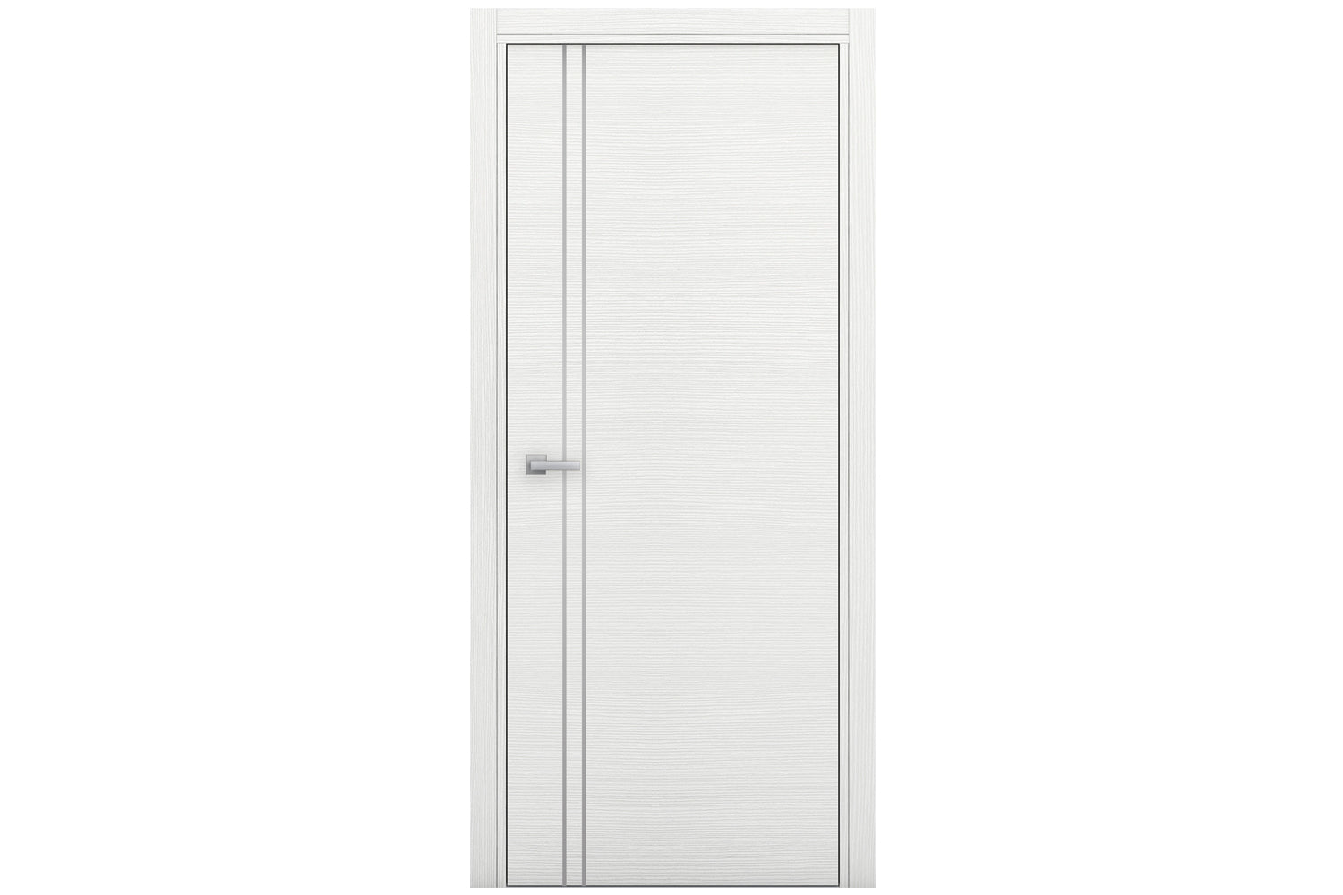Nova Braga 2V Bianco Matrix Laminated Modern Interior Door - Single Door