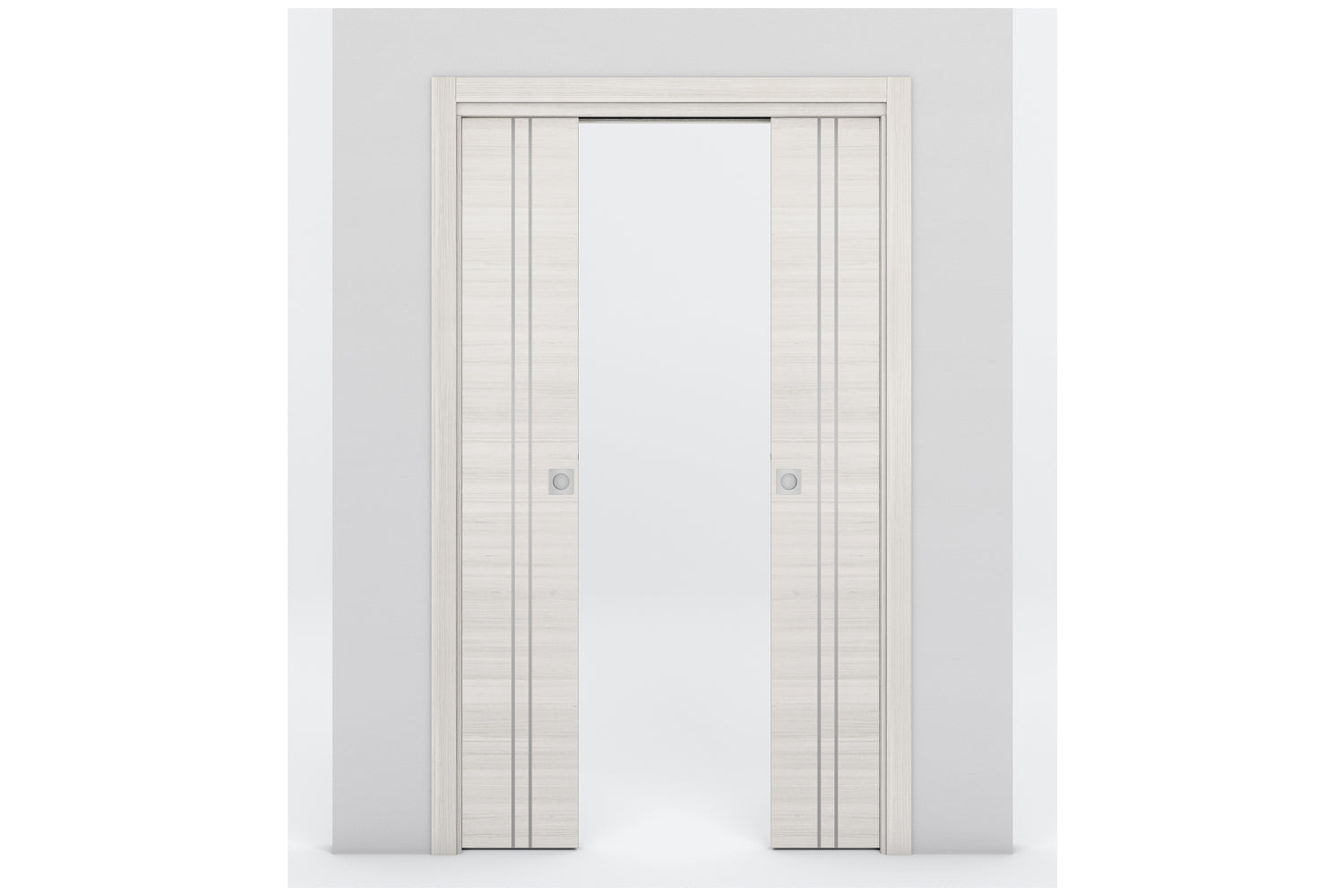 Nova Braga 2V Crema Matrix Laminated Modern Interior Door - Double Pocket