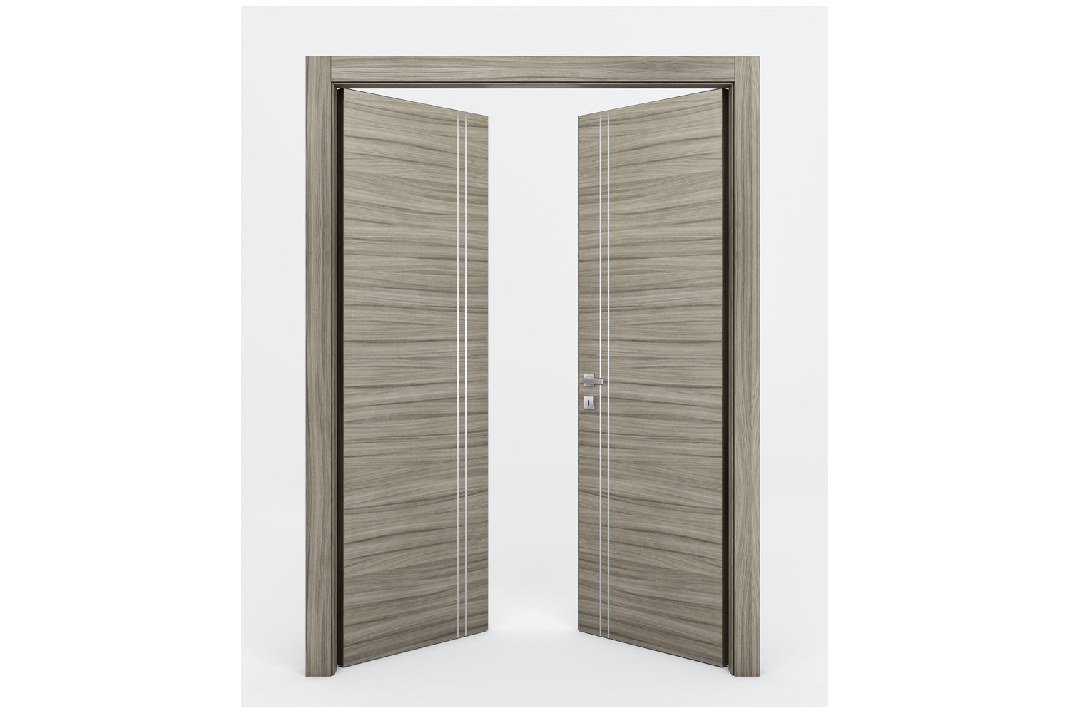 Nova Braga 2V Palissandro Matrix Laminated Modern Interior Door - Double Door