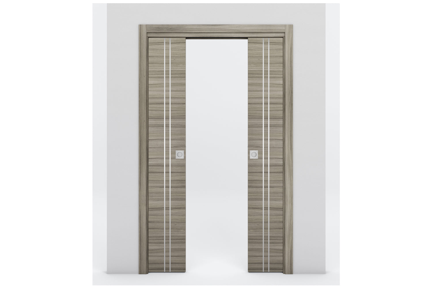 Nova Braga 2V Palissandro Matrix Laminated Modern Interior Door - Double Pocket