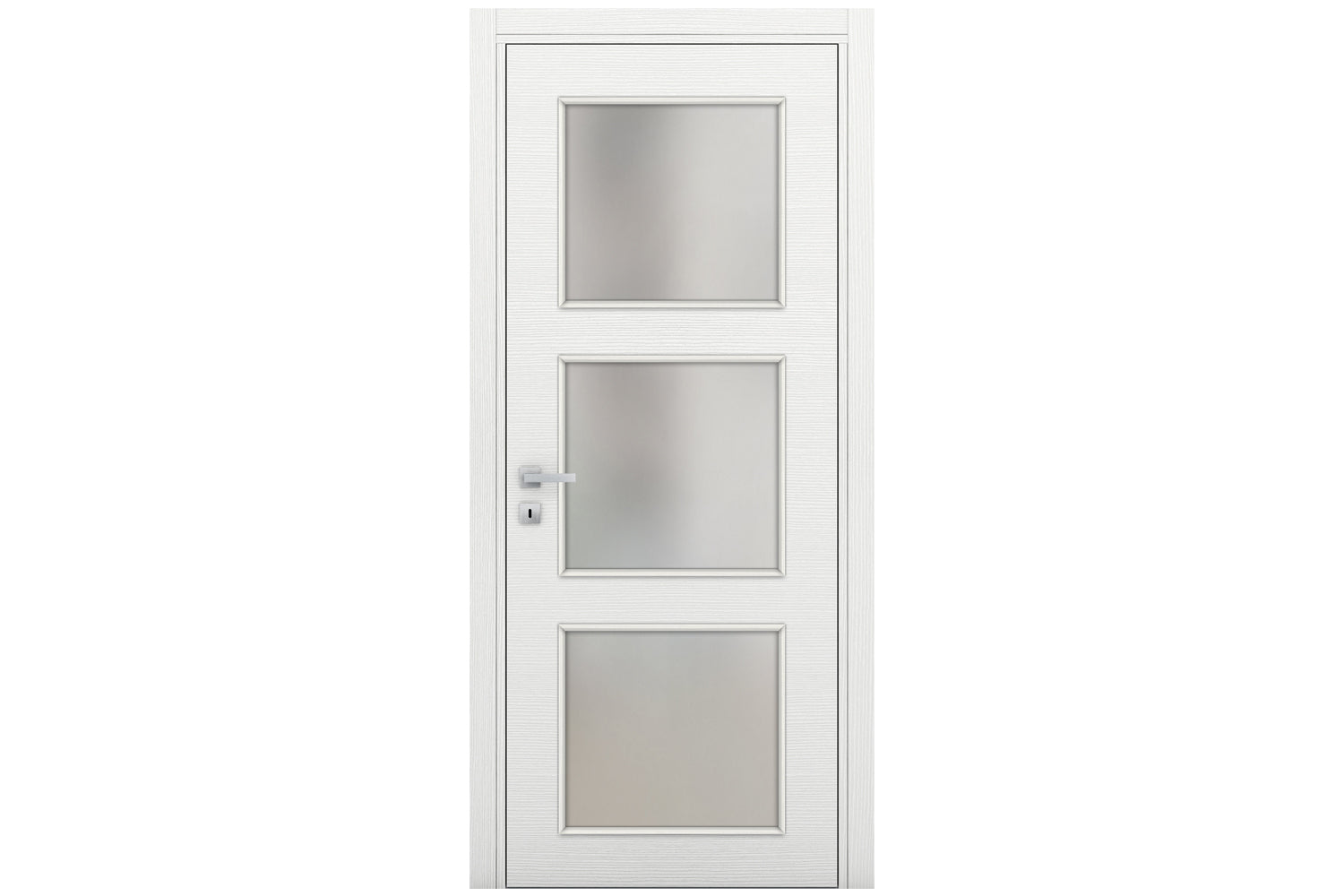 Nova Braga 3 Lite Bianco Matrix Laminated Modern Interior Door - Single Door