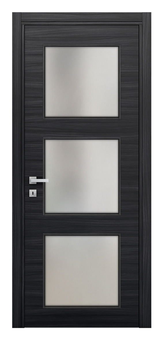 Nova Braga 3 Lite Blu Matrix Laminated Modern Interior Door
