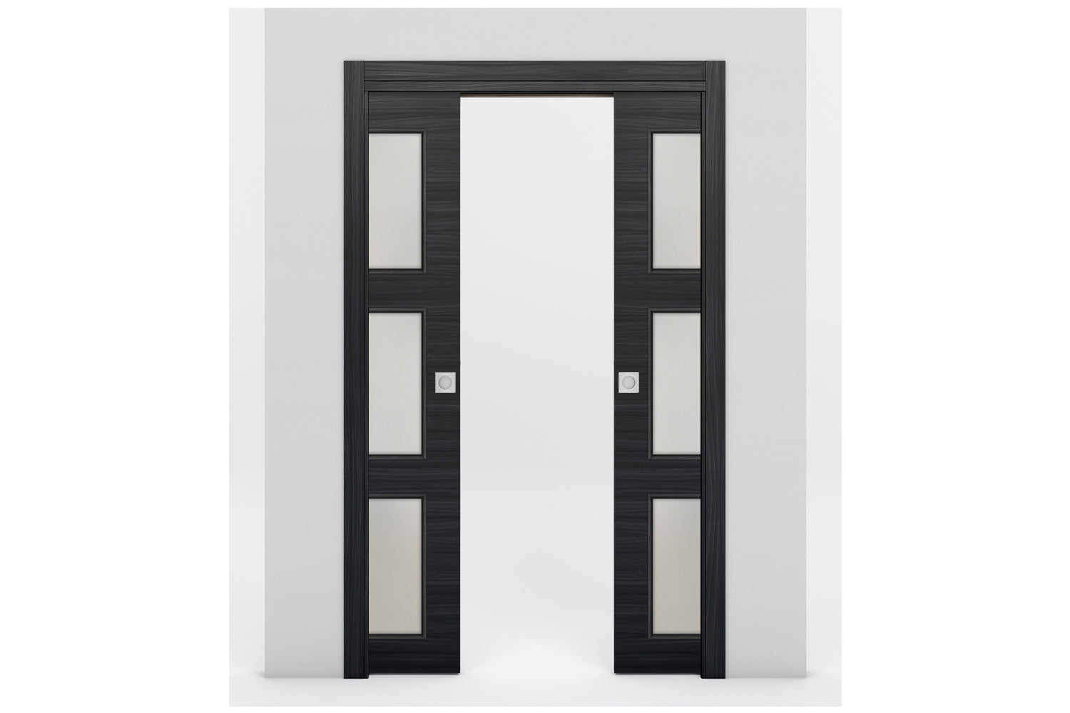 Nova Braga 3 Lite Blu Matrix Laminated Modern Interior Door - Double Pocket