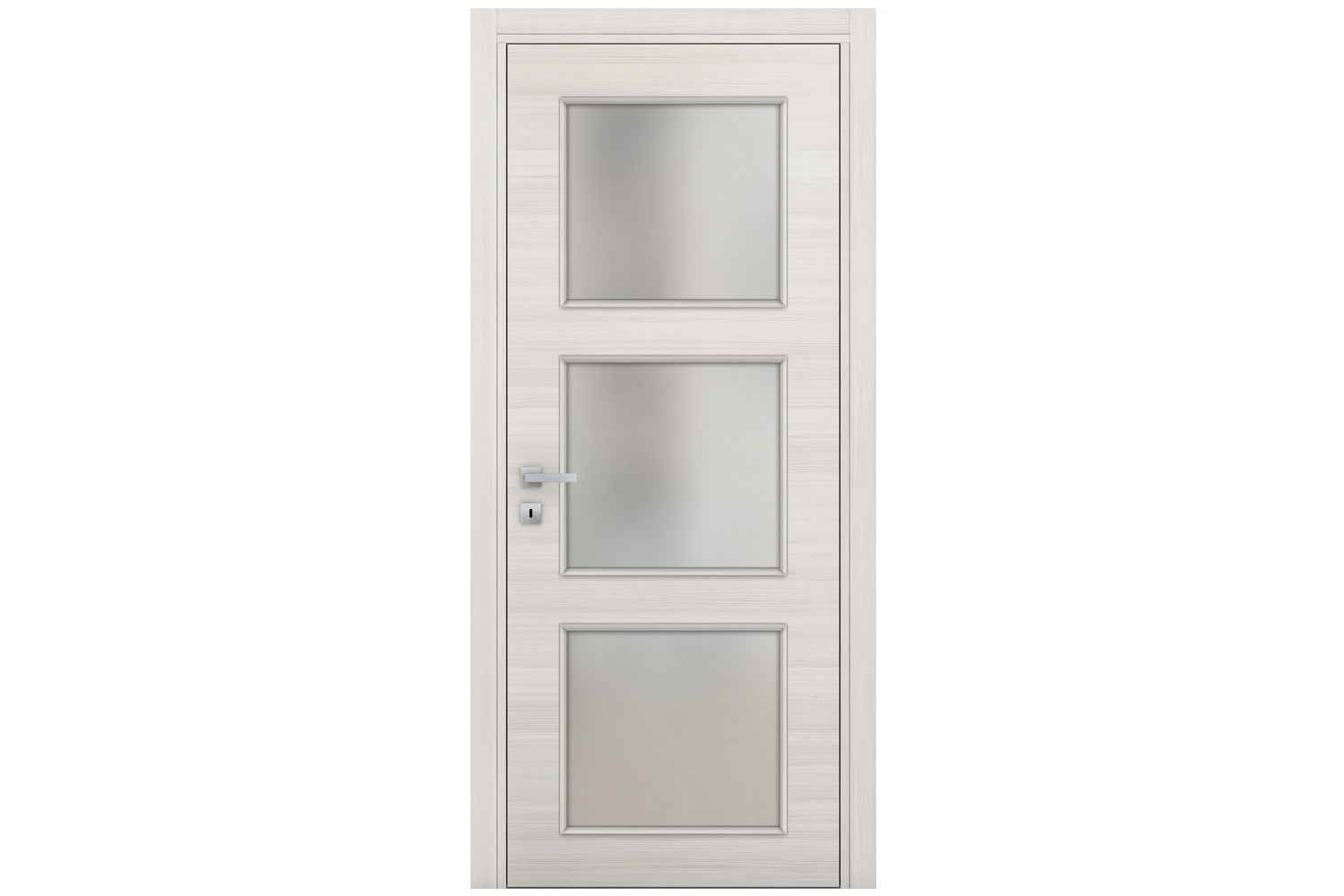 Nova Braga 3 Lite Crema Matrix Laminated Modern Interior Door - Single Door