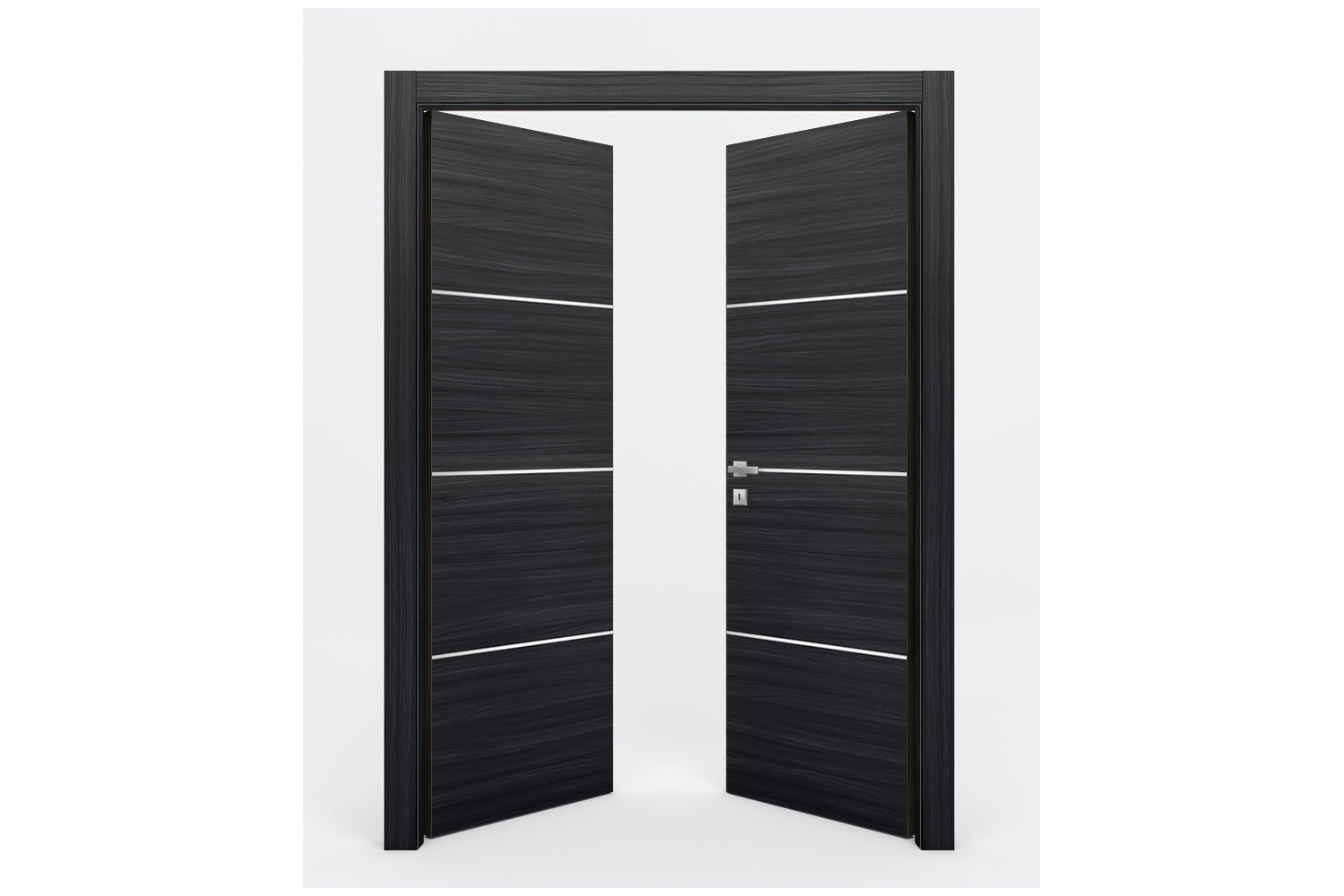 Nova Braga 3H Blu Matrix Laminated Modern Interior Door - Double Door