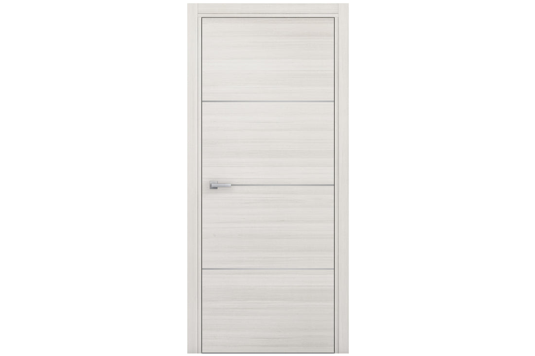 Nova Braga 3H Crema Matrix Laminated Modern Interior Door - Single Door