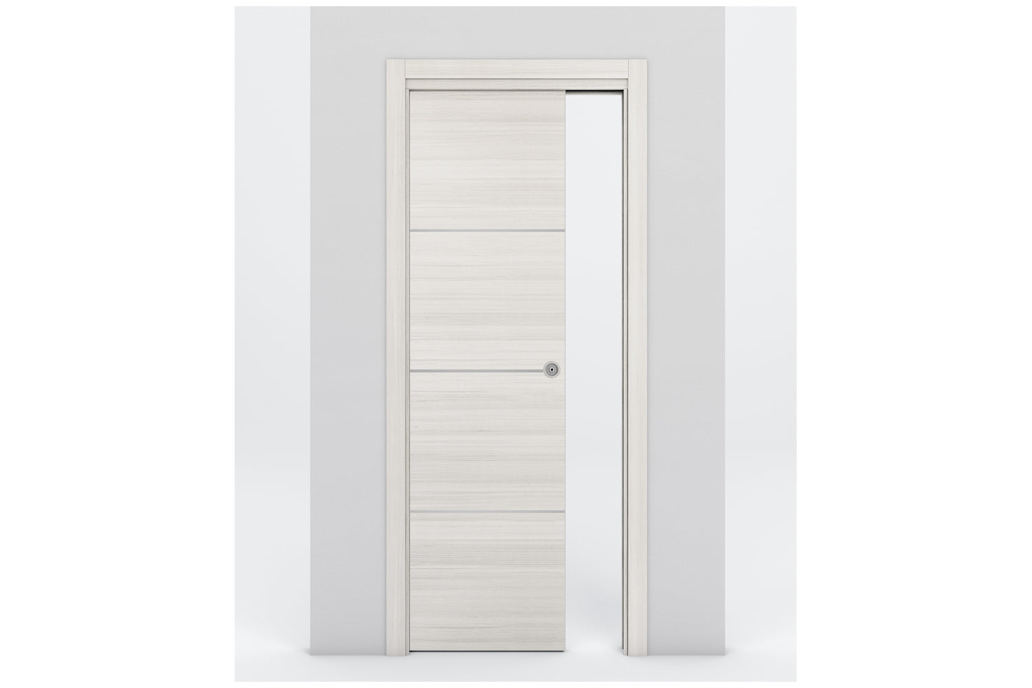 Nova Braga 3H Crema Matrix Laminated Modern Interior Door - Single Pocket