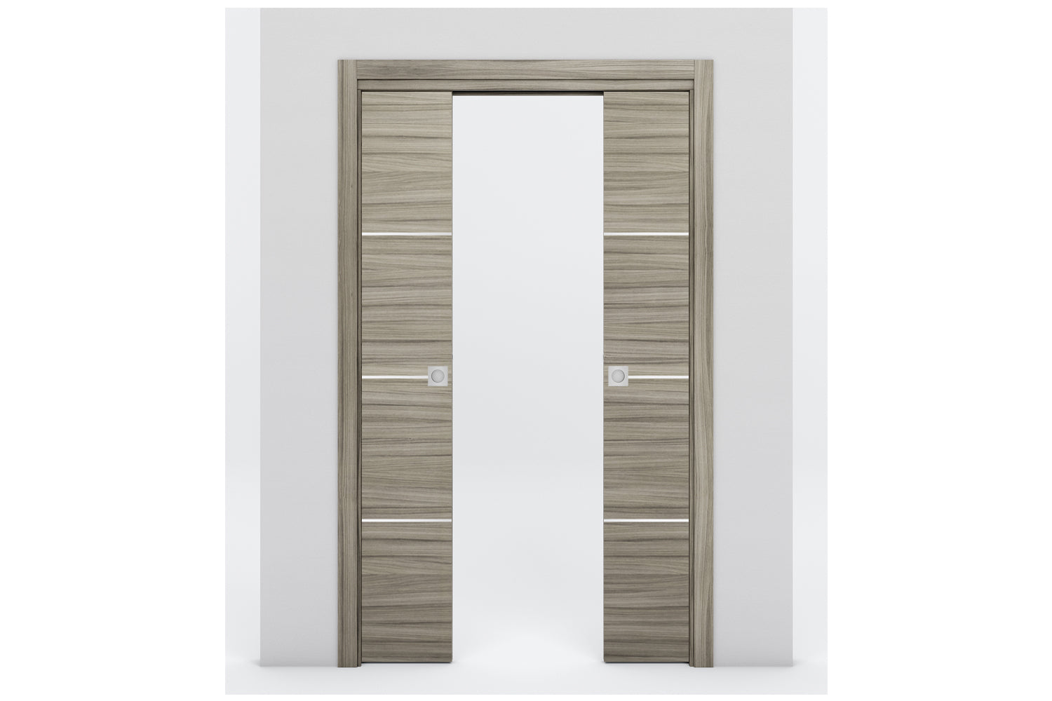 Nova Braga 3H Palissandro Matrix Laminated Modern Interior Door - Double Pocket