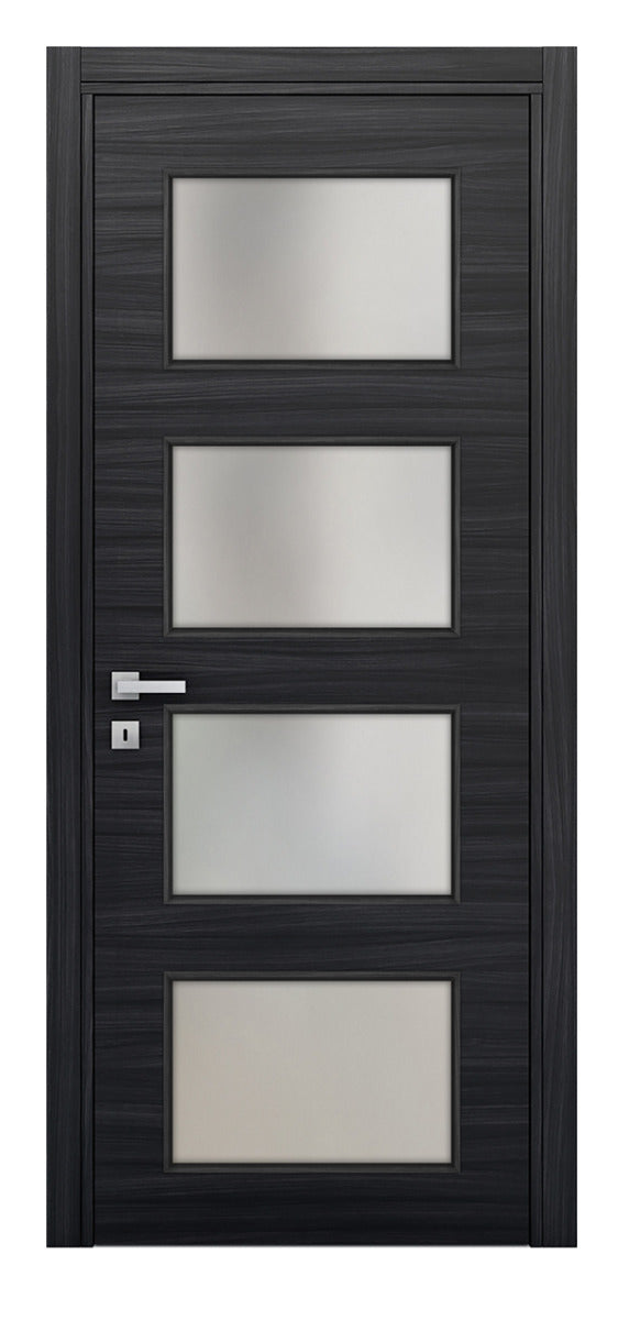 Nova Braga 4 Lite Blu Matrix Laminated Modern Interior Door