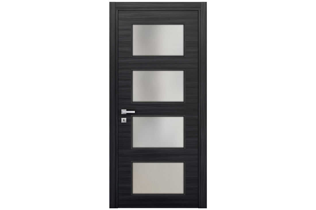 Nova Braga 4 Lite Blu Matrix Laminated Modern Interior Door - Single Door