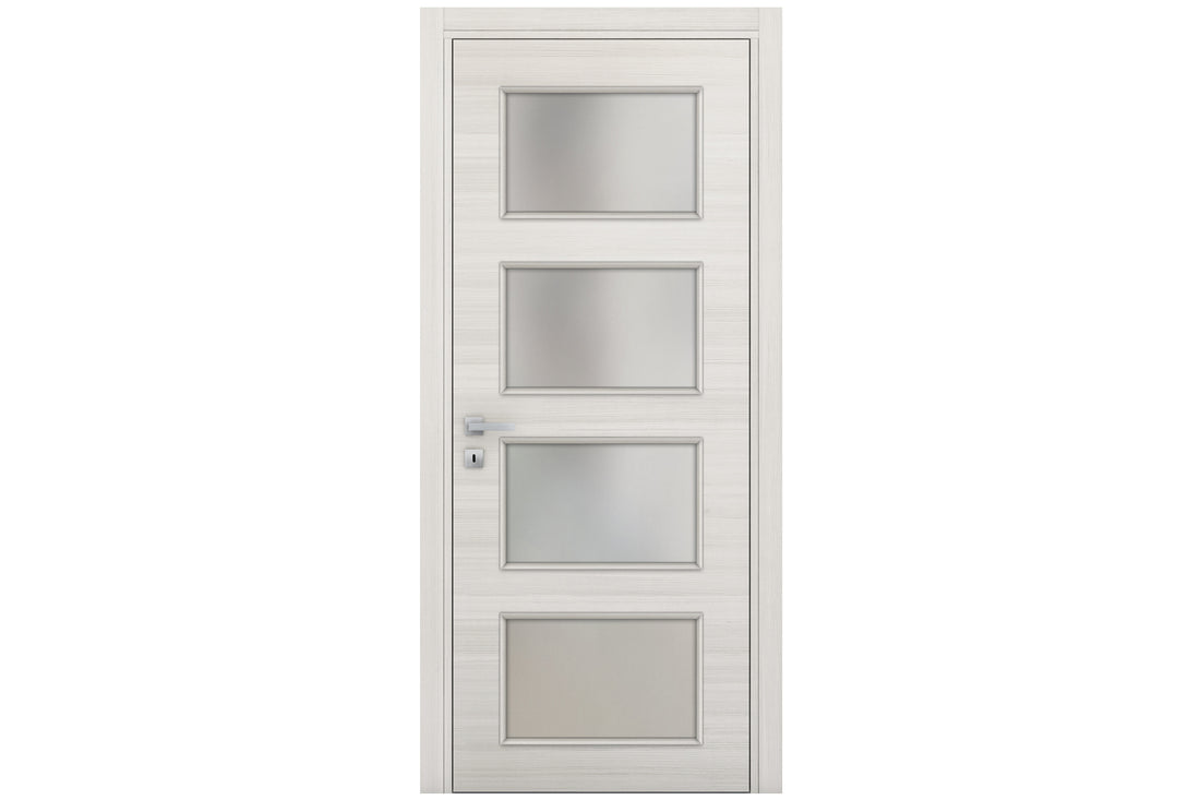 Nova Braga 4 Lite Crema Matrix Laminated Modern Interior Door - Single Door