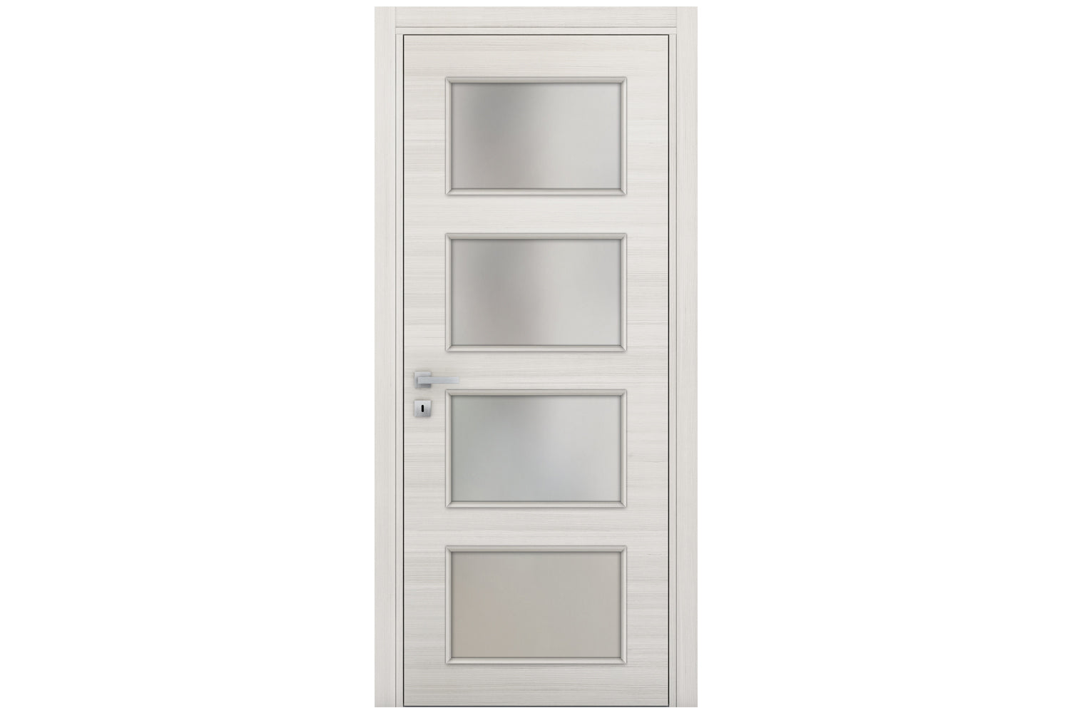 Nova Braga 4 Lite Crema Matrix Laminated Modern Interior Door - Single Door