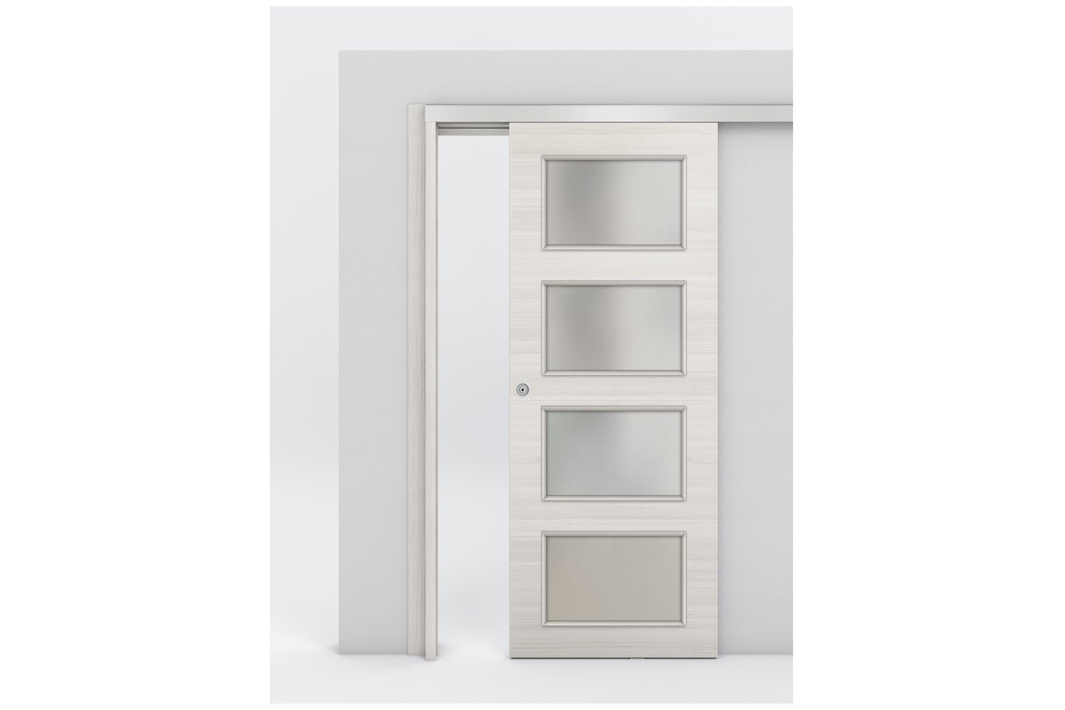 Nova Braga 4 Lite Crema Matrix Laminated Modern Interior Door - Bypass Door