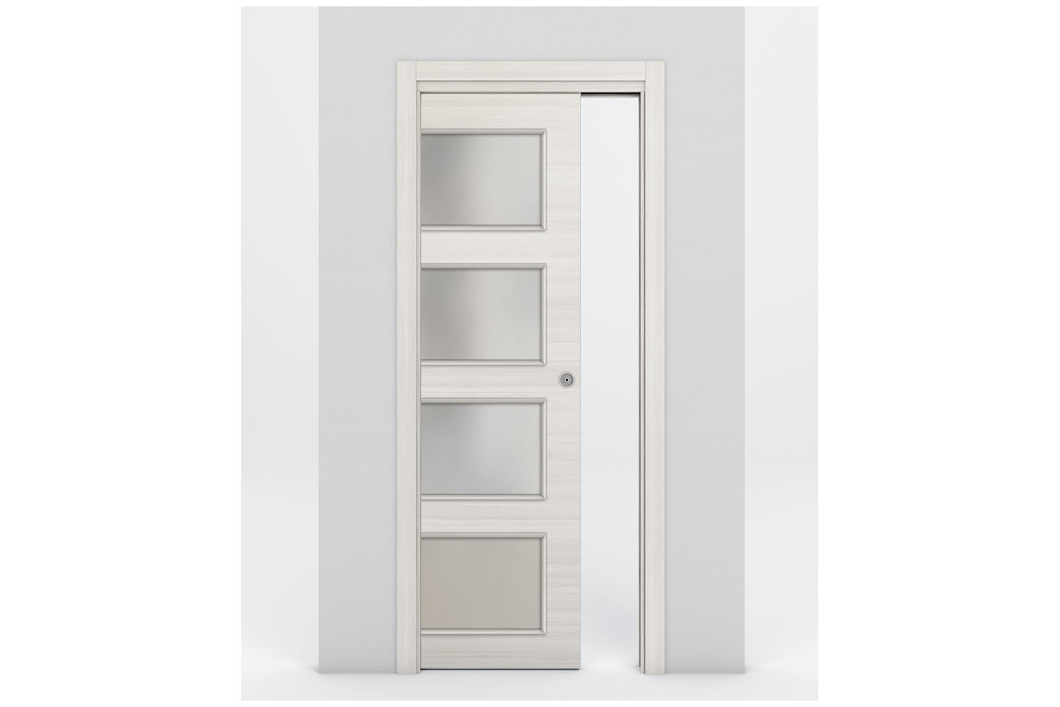 Nova Braga 4 Lite Crema Matrix Laminated Modern Interior Door - Single Pocket