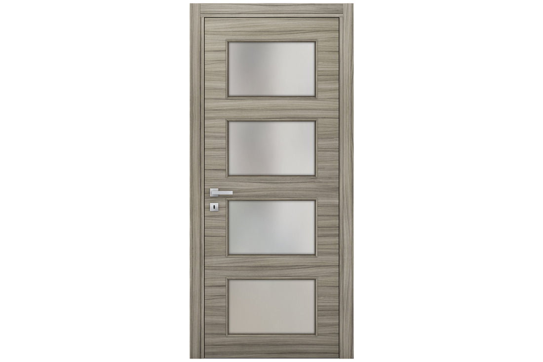 Nova Braga 4 Lite Palissandro Matrix Laminated Modern Interior Door - Single Door