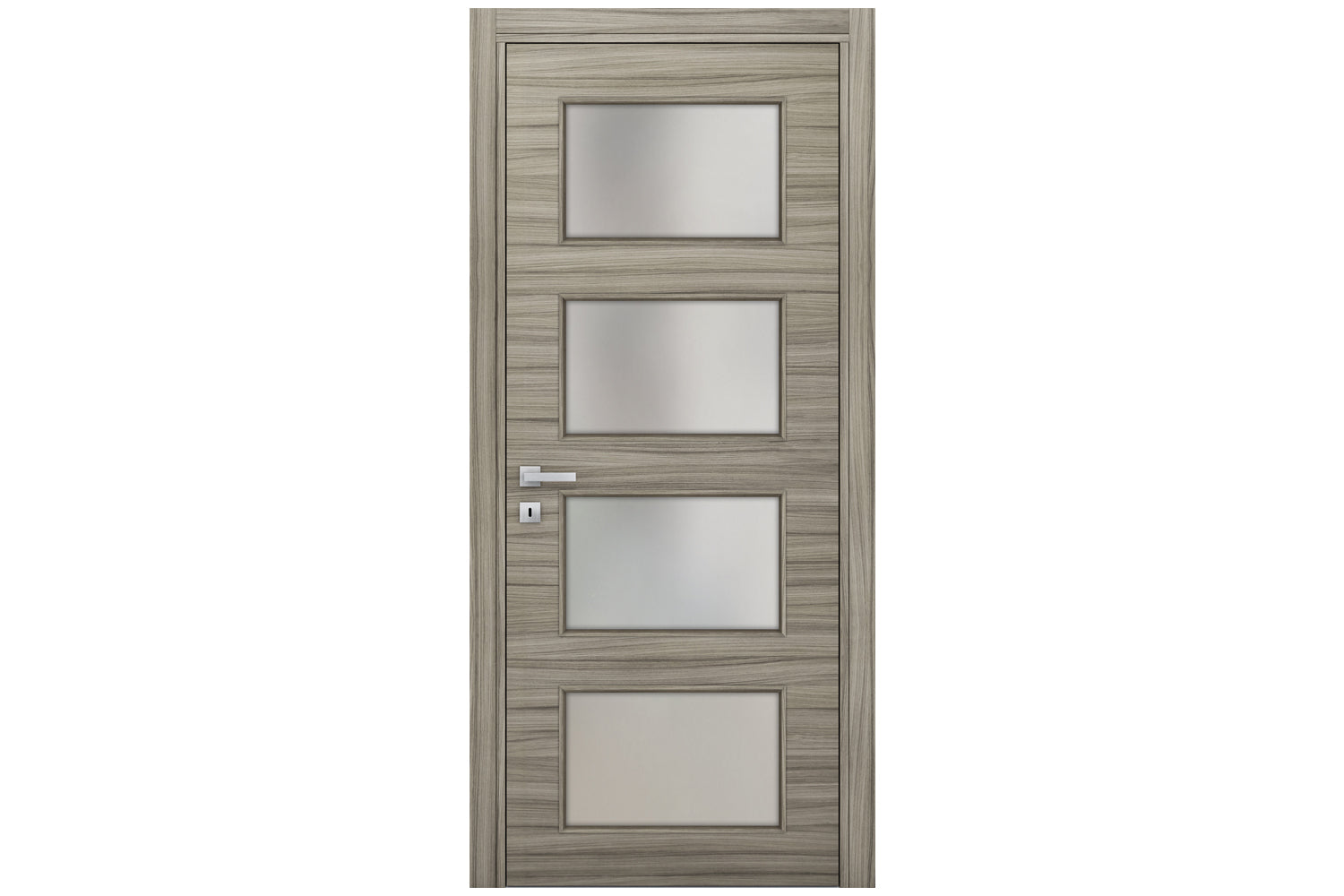 Nova Braga 4 Lite Palissandro Matrix Laminated Modern Interior Door - Single Door