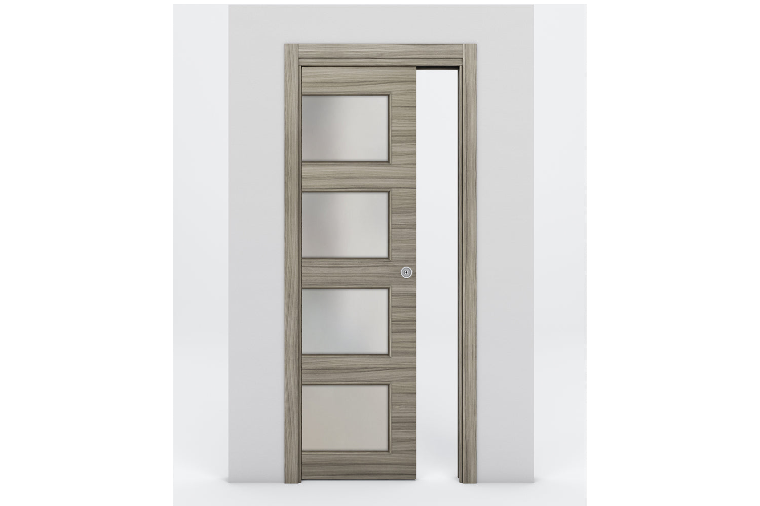 Nova Braga 4 Lite Palissandro Matrix Laminated Modern Interior Door - Single Pocket