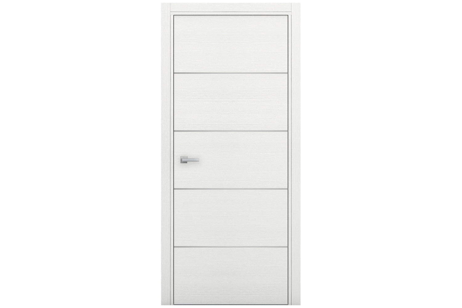Nova Braga 4H Bianco Matrix Laminated Modern Interior Door - Single Door