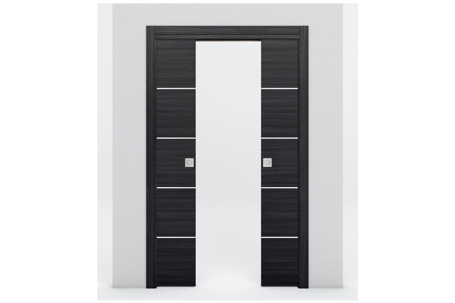 Nova Braga 4H Blu Matrix Laminated Modern Interior Door - Double Pocket