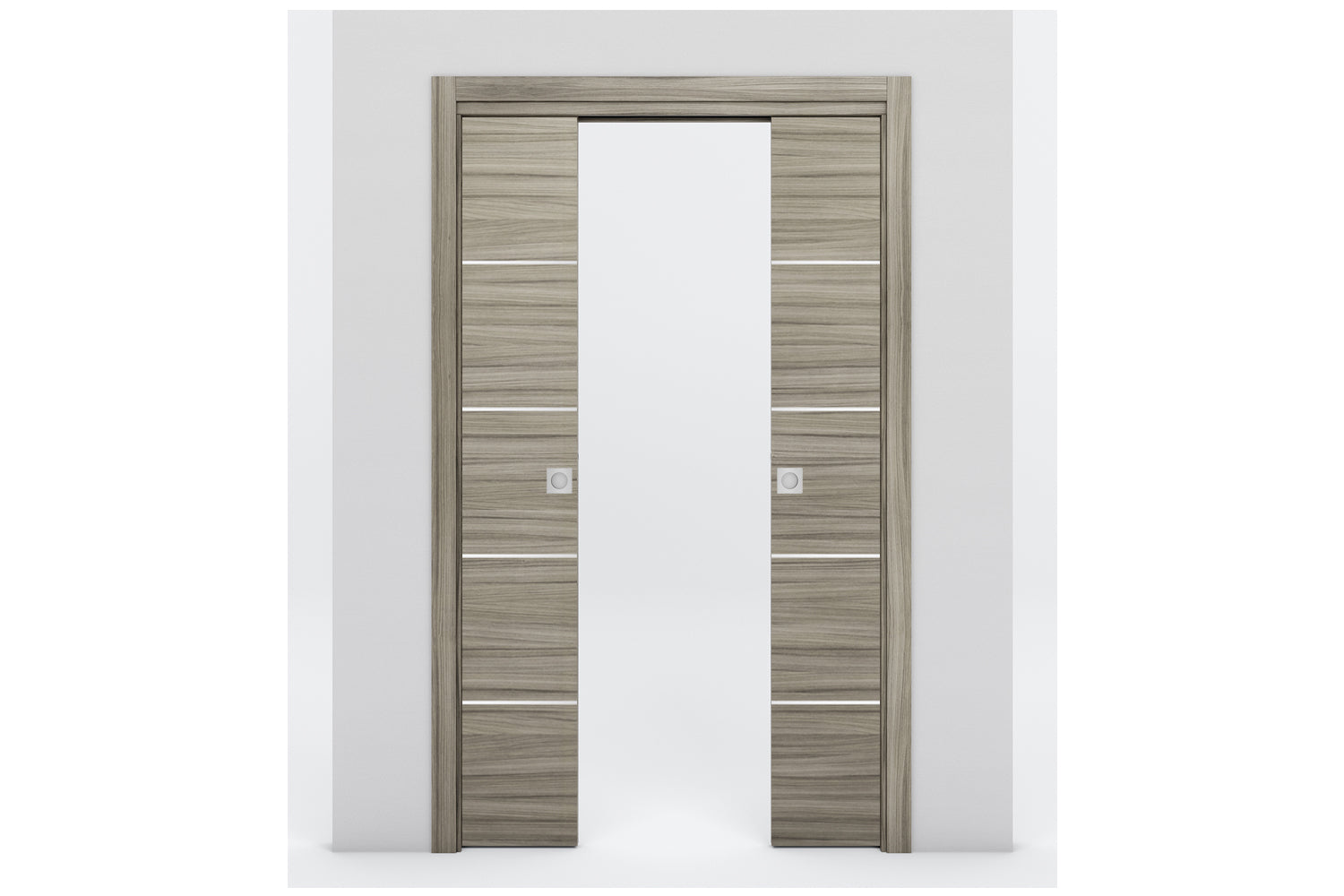Nova Braga 4H Palissandro Matrix Laminated Modern Interior Door - Double Pocket