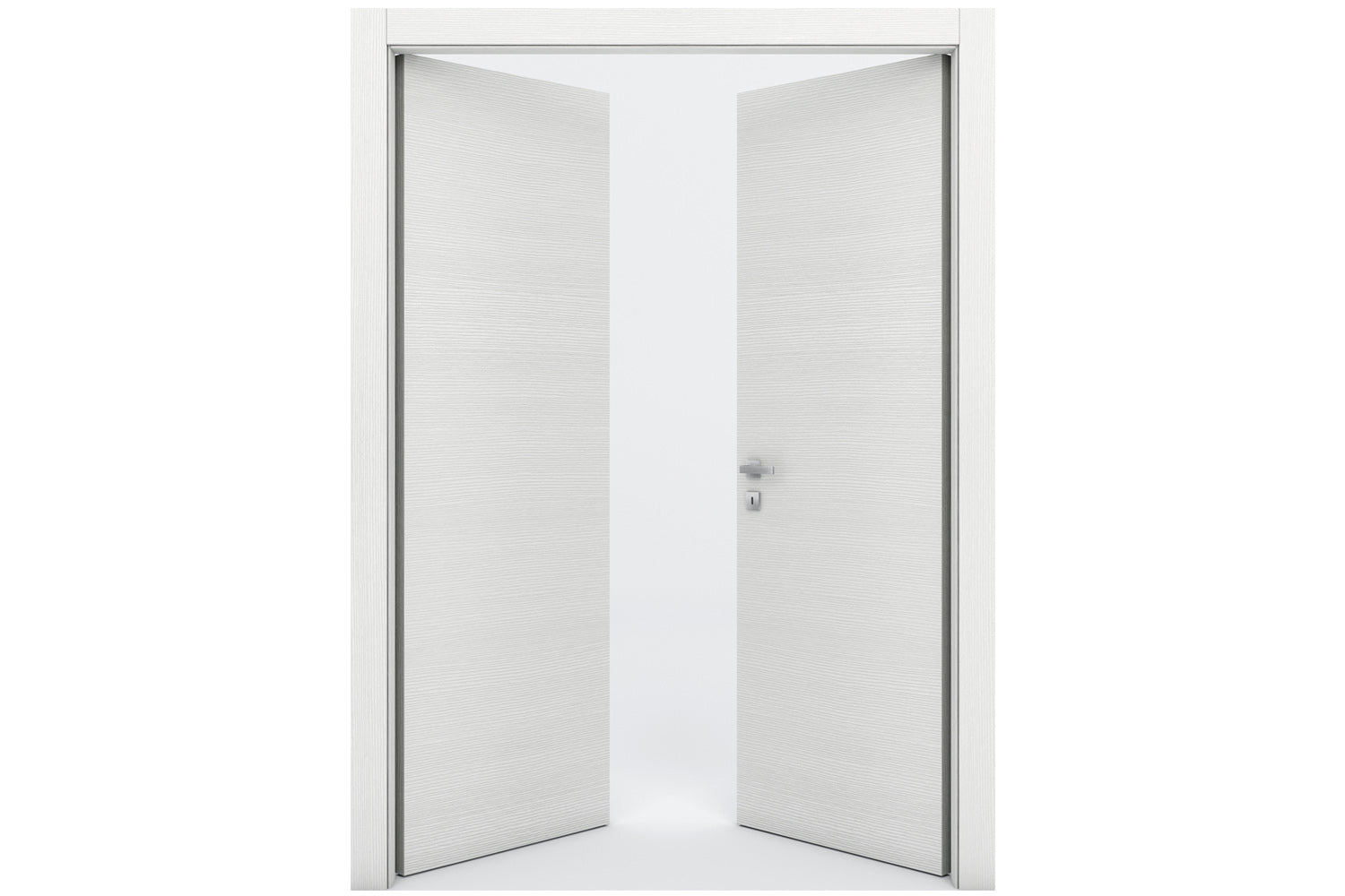 Nova Braga Bianco Matrix Laminated Modern Interior Door - Double Door