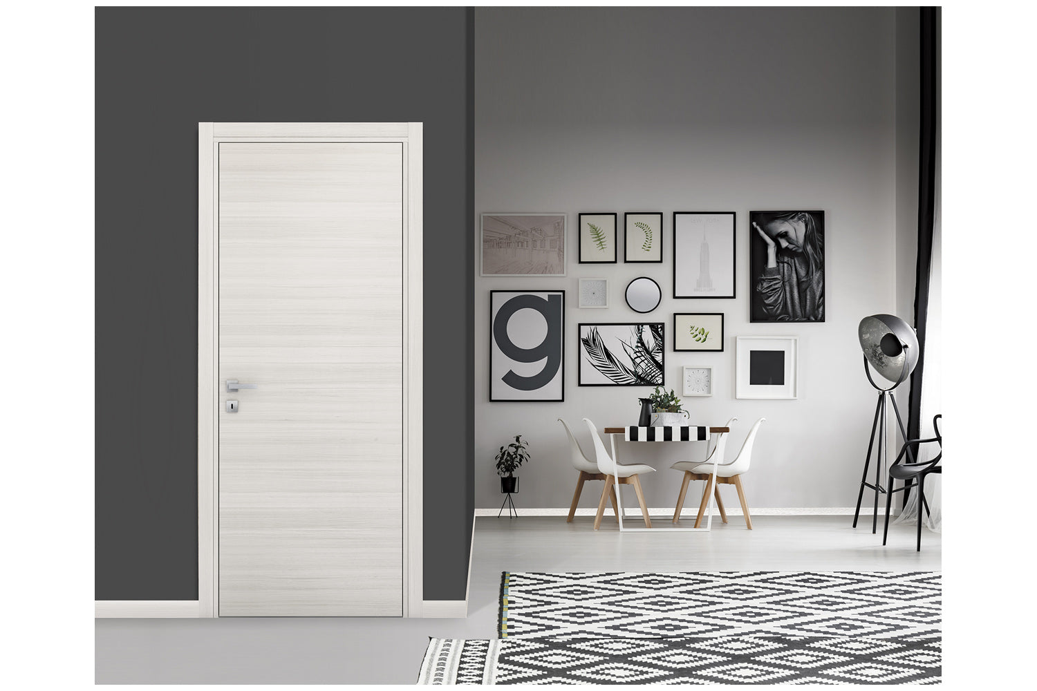 Nova Braga Crema Matrix Laminated Modern Interior Door