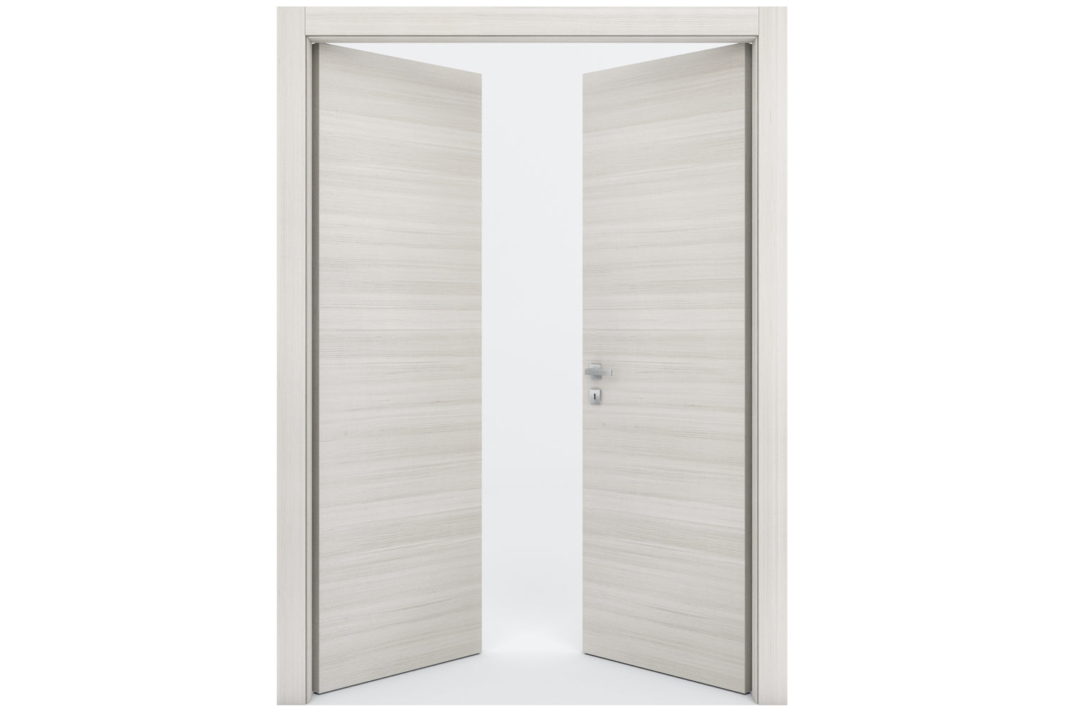 Nova Braga Crema Matrix Laminated Modern Interior Door - Double Door