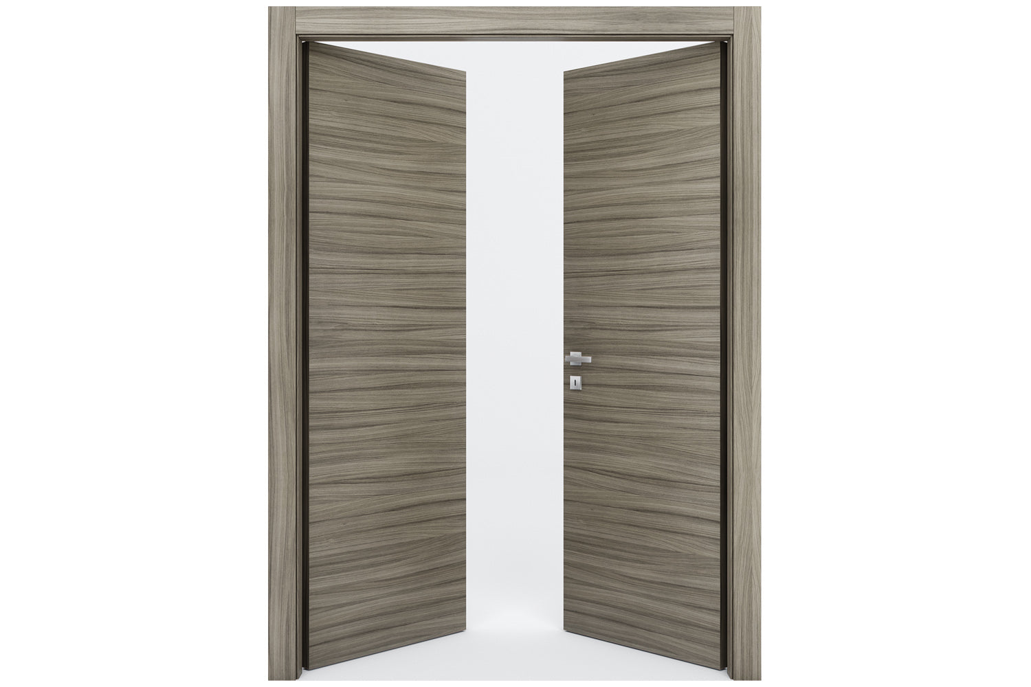 Nova Braga Palissandro Matrix Laminated Modern Interior Door - Double Door