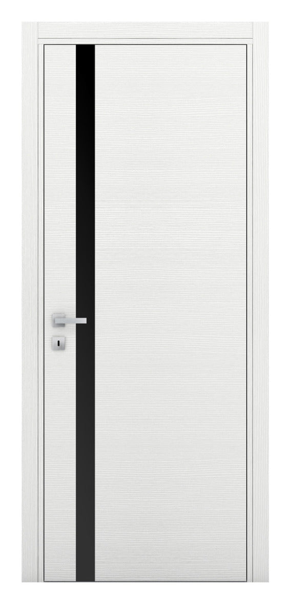 Nova Braga 1G Bianco Matrix Laminated Modern Interior Door