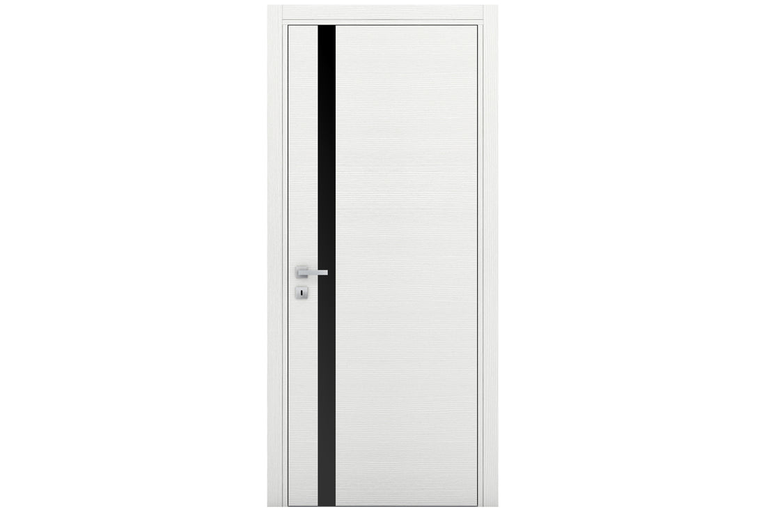 Nova Braga 1G Bianco Matrix Laminated Modern Interior Door - Single Door