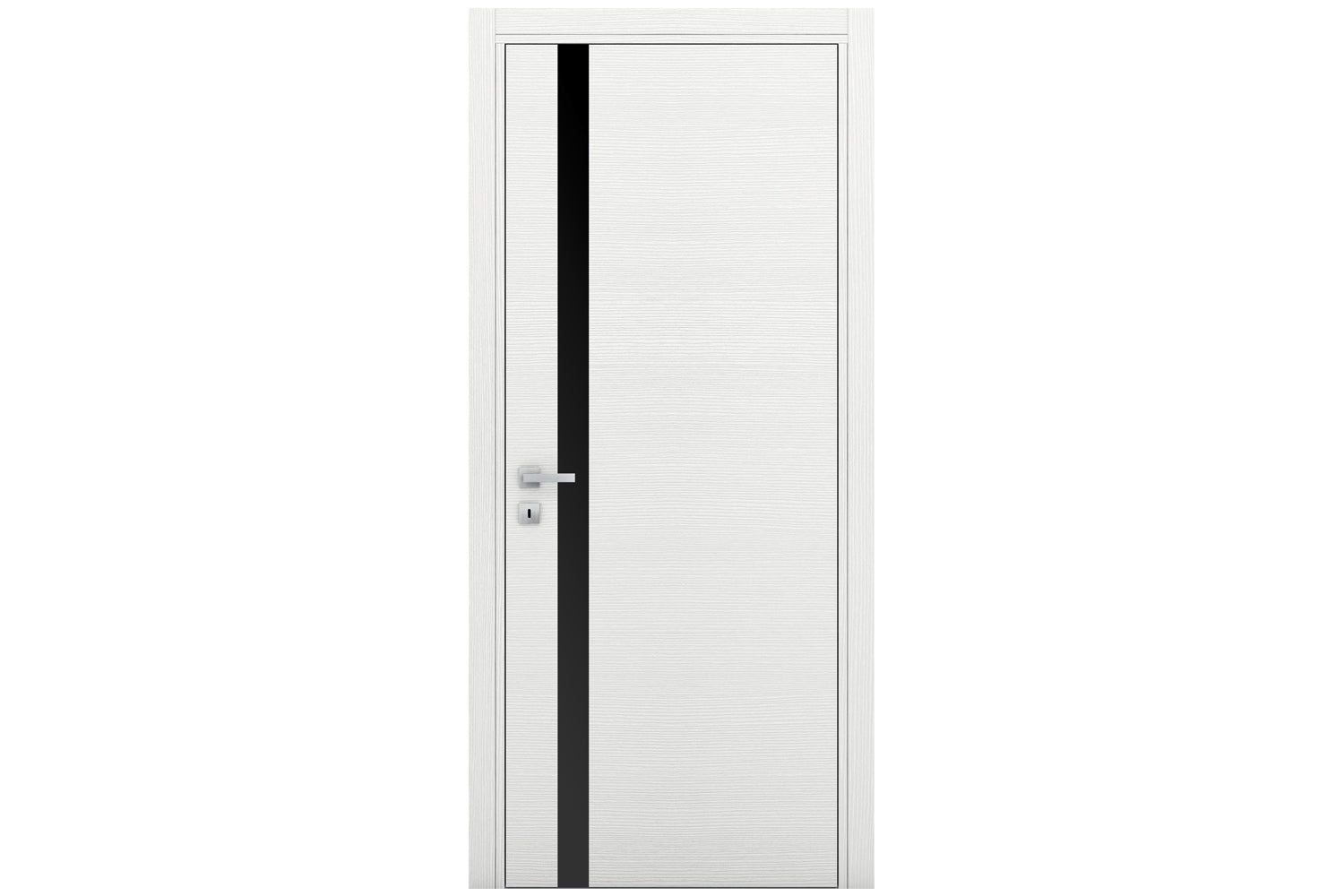 Nova Braga 1G Bianco Matrix Laminated Modern Interior Door - Single Door