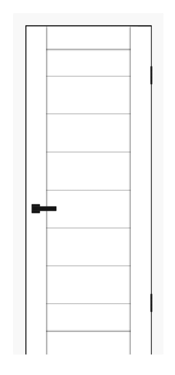 Nova Domino 02 Soft White Laminated Modern Interior Door