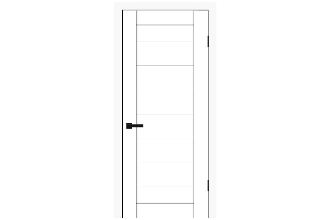 Nova Domino 02 Soft White Laminated Modern Interior Door - Single Door
