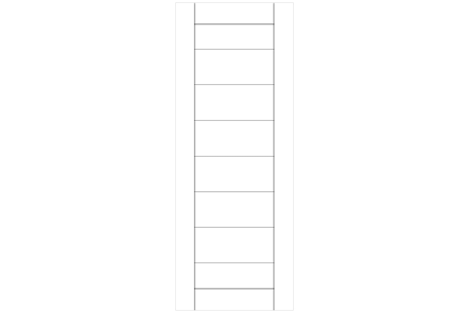 Nova Domino 02 Soft White Laminated Modern Interior Door - Slab