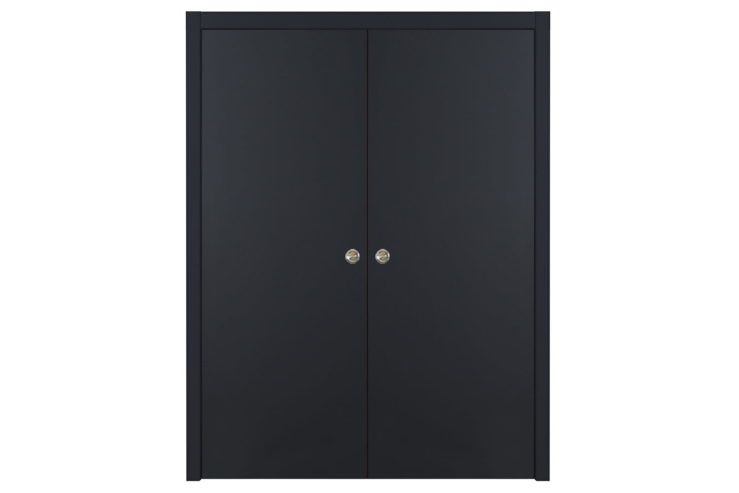 Nova Glam G-Pro 001 Soft Black Laminated Modern Interior Door - Double Pocket

