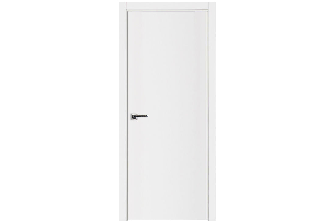 Nova Glam G-Pro 001 White Lacquered Enamel Modern Interior Door - Single Door