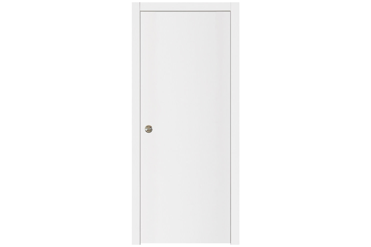 Nova Glam G-Pro 001 White Lacquered Enamel Modern Interior Door - Single Pocket Door
