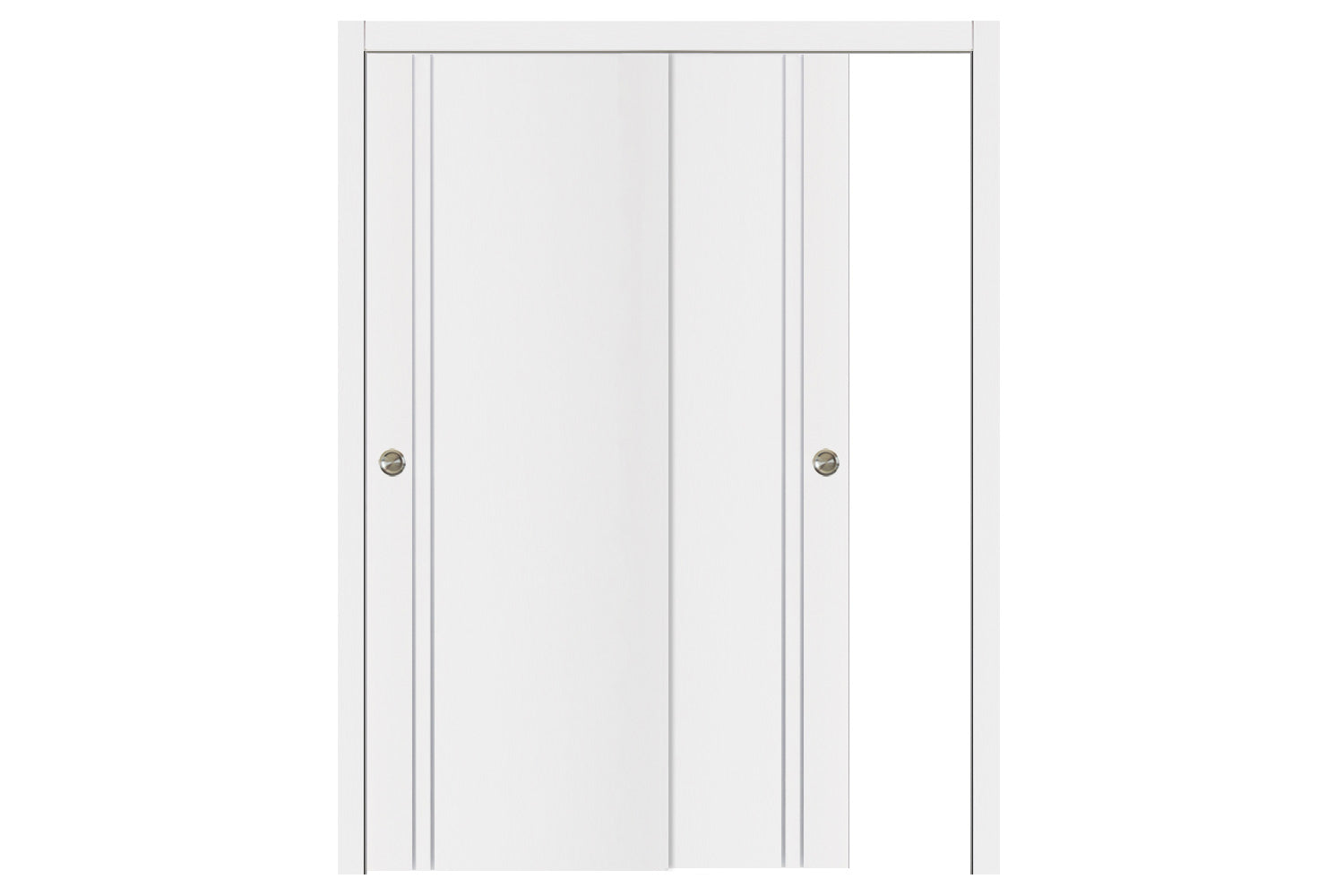 Nova Glam G-Pro 002 White Lacquered Enamel Modern Interior Door - Bypass Door